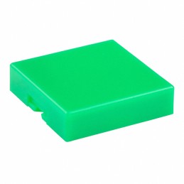 10 pcs : AT4073F - CAP PUSHBUTTON SQUARE GREEN