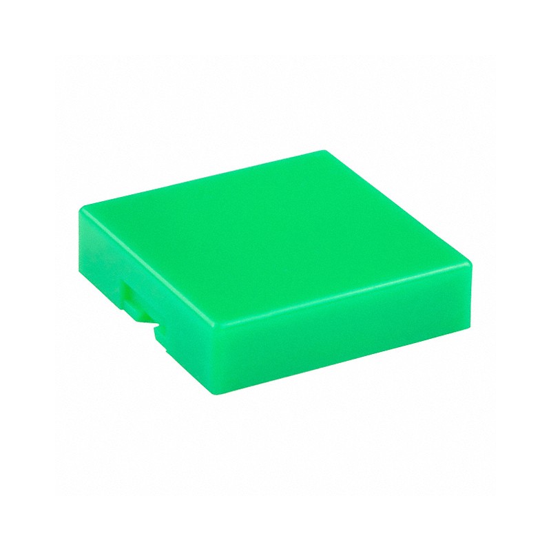 10 pcs : AT4073F - CAP PUSHBUTTON SQUARE GREEN