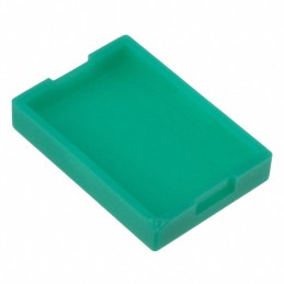 10 pcs : AT4116F - CAP PUSHBUTTON RECTANGULAR GREEN