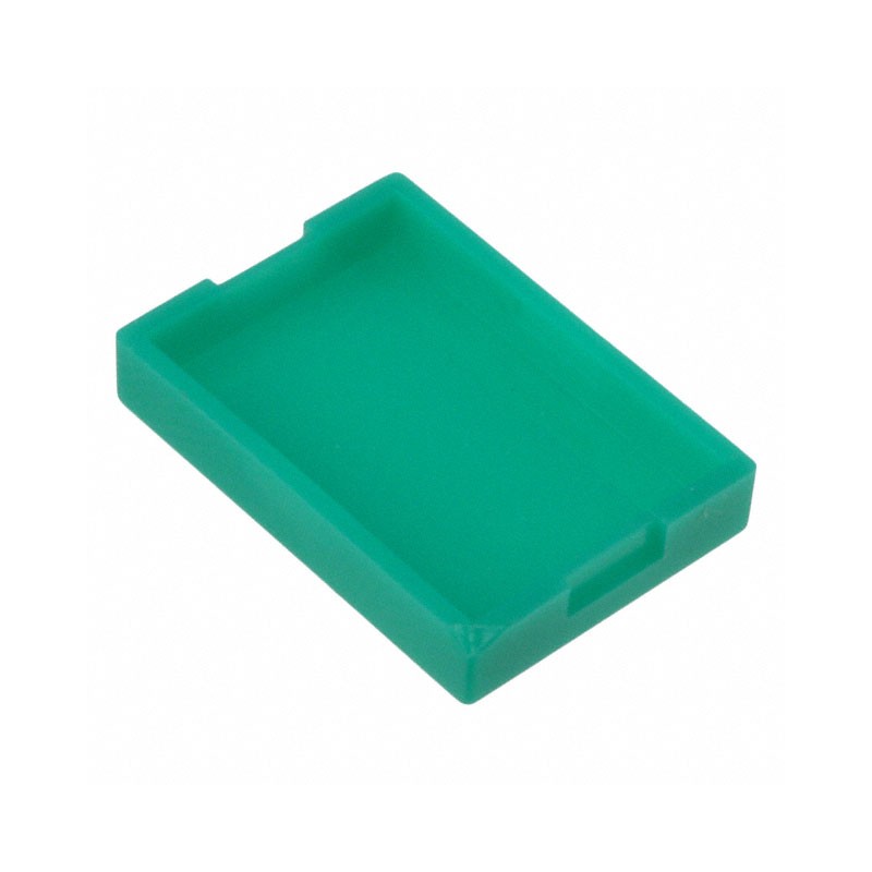 10 pcs : AT4116F - CAP PUSHBUTTON RECTANGULAR GREEN