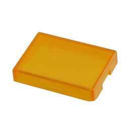 10 pcs : AT4117D - CAP PUSHBUTTON RECT CLEAR/AMBER