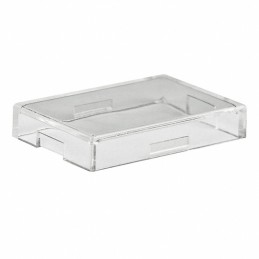 10 pcs : AT4117J - CAP PUSHBUTTON RECTANGULAR CLEAR