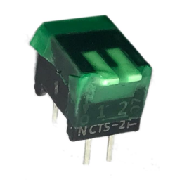 10 pcs : 195-2MST - SWITCH PIANO DIP SPST 0.05A 24V