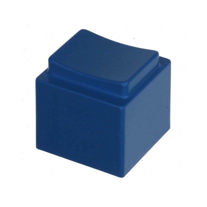 10 pcs : 1670000 - CAP PUSHBUTTON RECTANGULAR BLUE