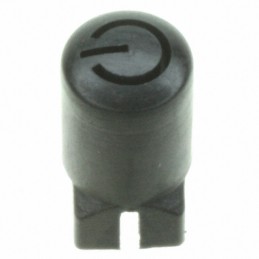 10 pcs : 957C00000 - CAP PUSHBUTTON ROUND BLACK