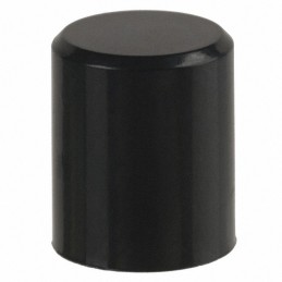 10 pcs : F0201 - CAP PUSHBUTTON ROUND BLACK