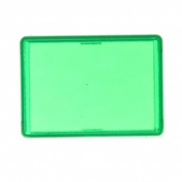 10 pcs : A0161E - CONFIG SWITCH LENS GREEN RECT
