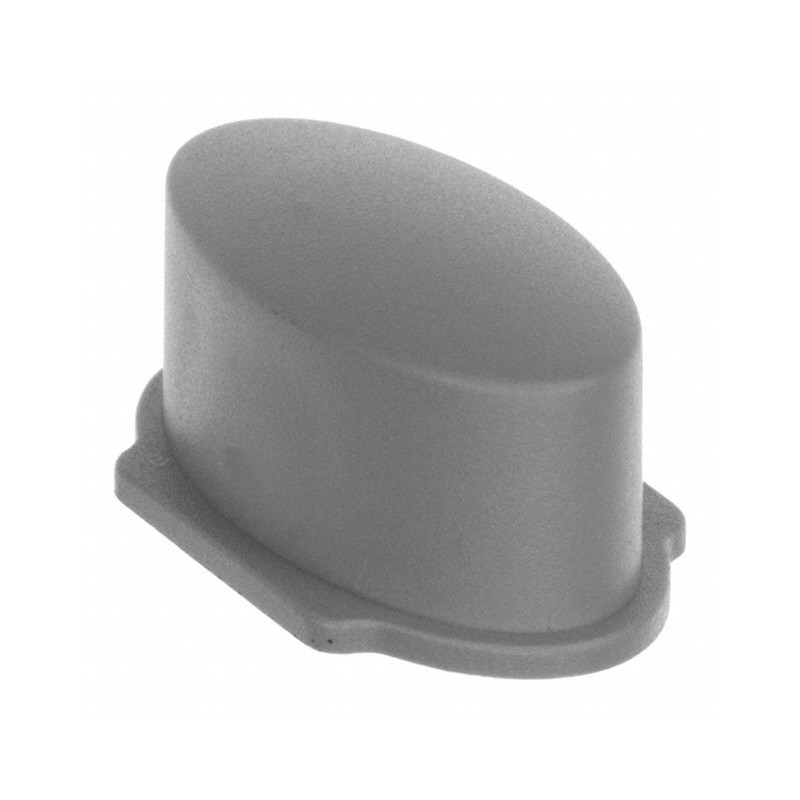 10 pcs : 1WD03 - CAP TACTILE OVAL GRAY