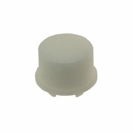 10 pcs : 1US16 - CAP TACTILE ROUND FROSTED WHITE