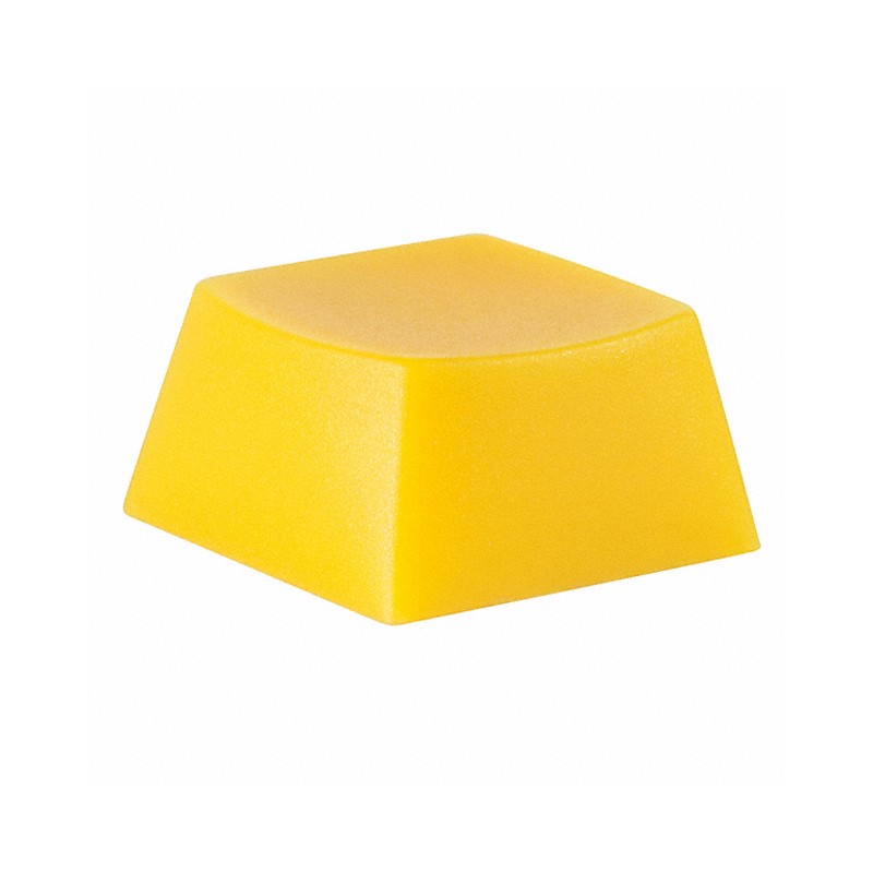 10 pcs : AT4058E - CAP TACTILE SQUARE YELLOW