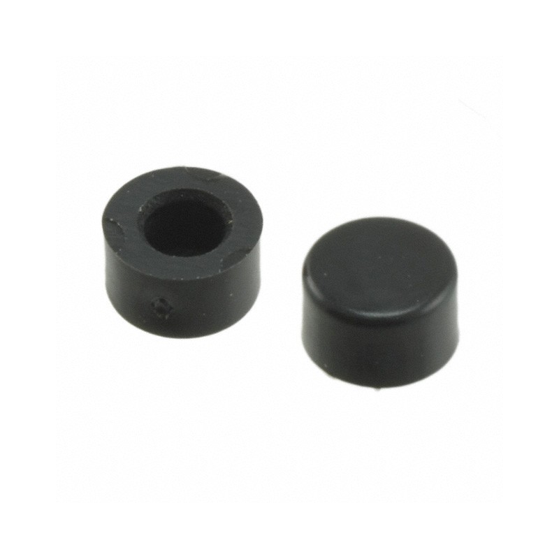 10 pcs : 798D02000 - CAP PUSHBUTTON ROUND BLACK