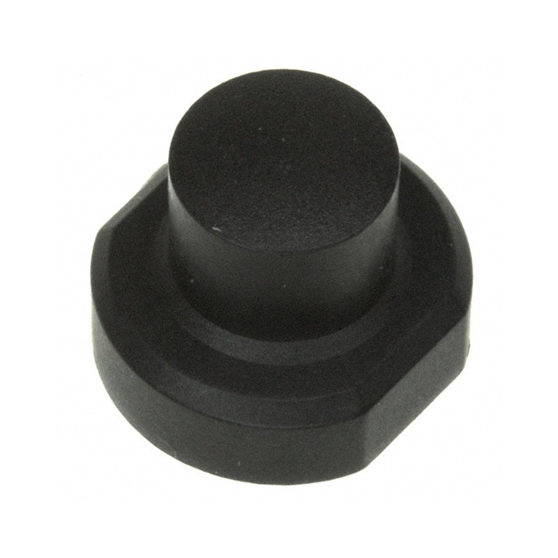 10 pcs : 1S09-16.0 - CAP TACTILE ROUND BLACK