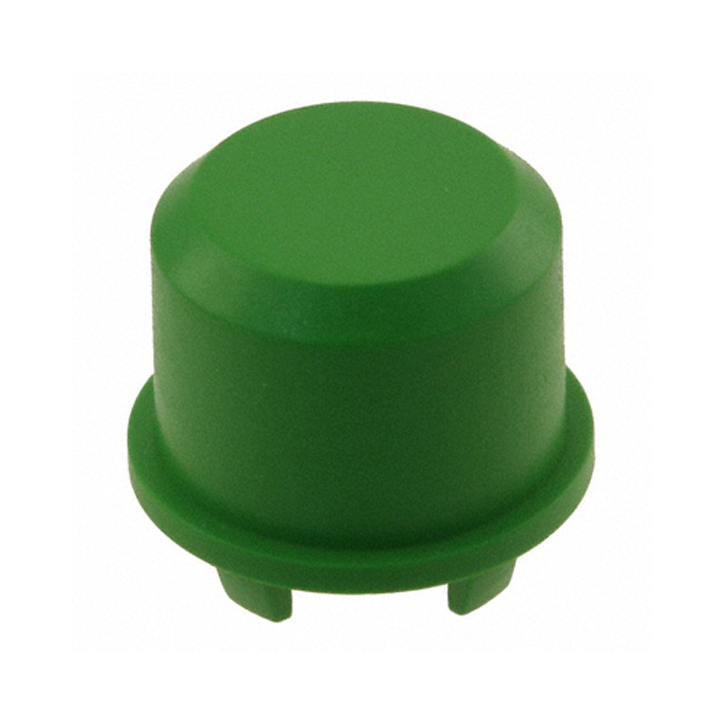 10 pcs : 1DS02 - CAP TACTILE ROUND GREEN
