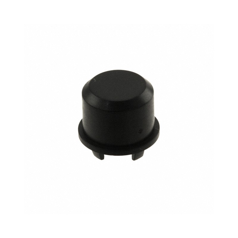 10 pcs : 1DS09 - CAP TACTILE ROUND BLACK