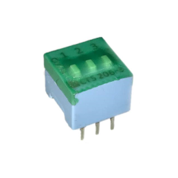 10 pcs : 206-3ST - SWITCH SLIDE DIP SPST 0.05A 24V