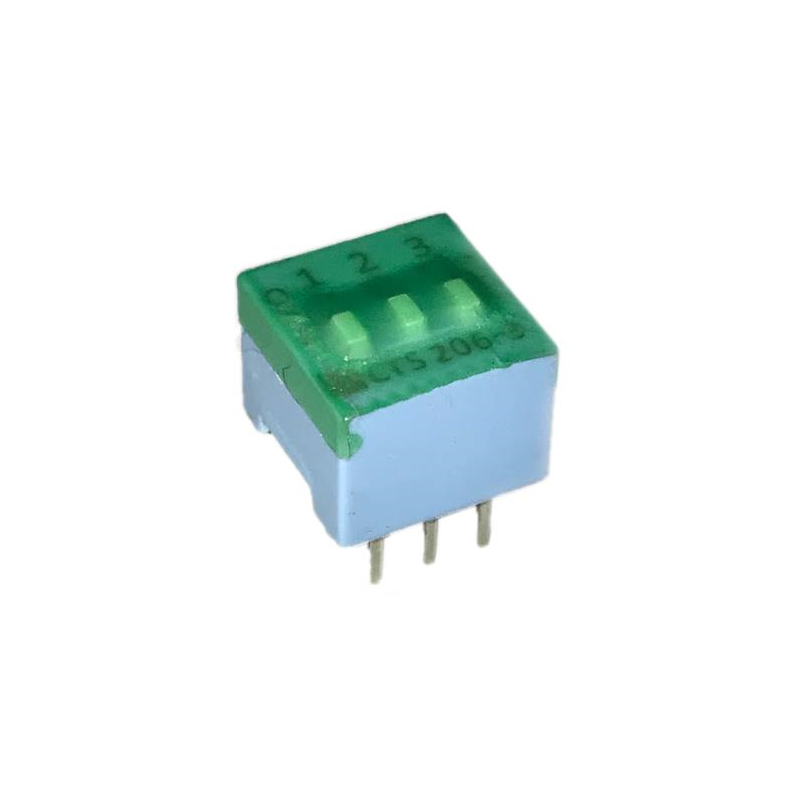 10 pcs : 206-3ST - SWITCH SLIDE DIP SPST 0.05A 24V