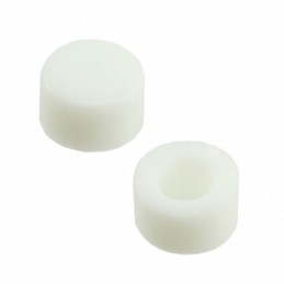 10 pcs : 798D01000 - CAP PUSHBUTTON ROUND WHITE