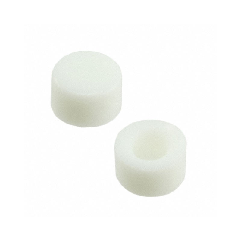 10 pcs : 798D01000 - CAP PUSHBUTTON ROUND WHITE