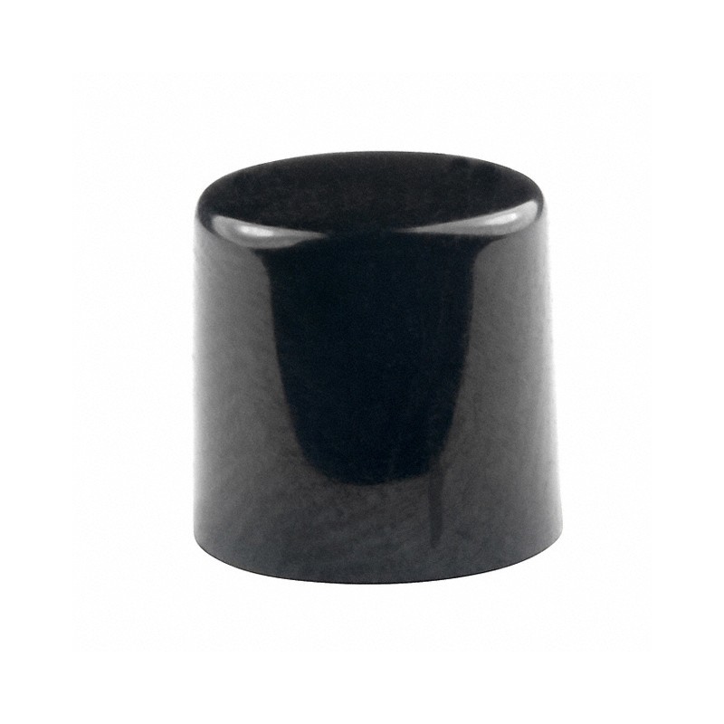 10 pcs : AT443A - CAP PUSHBUTTON ROUND BLACK