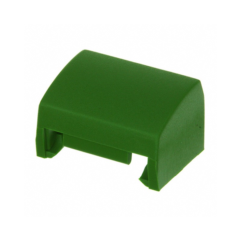 10 pcs : 1A02 - CAP TACTILE RECTANGULAR GREEN