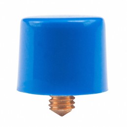 10 pcs : AT413G - CAP PUSHBUTTON ROUND BLUE