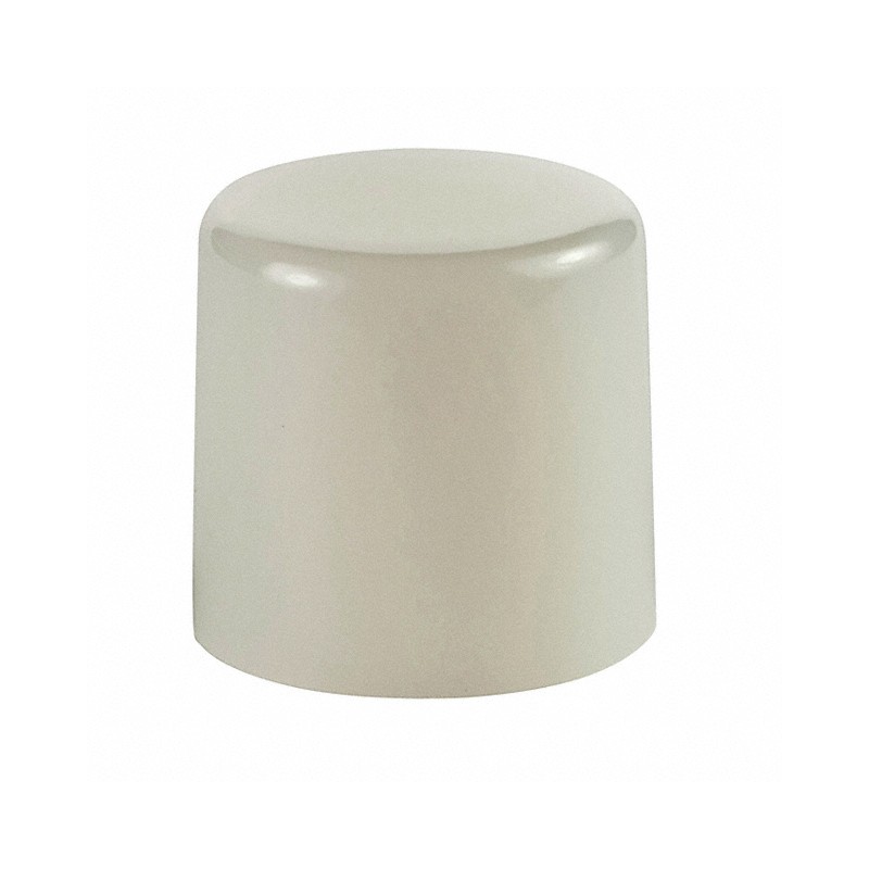 10 pcs : AT443B - CAP PUSHBUTTON ROUND WHITE