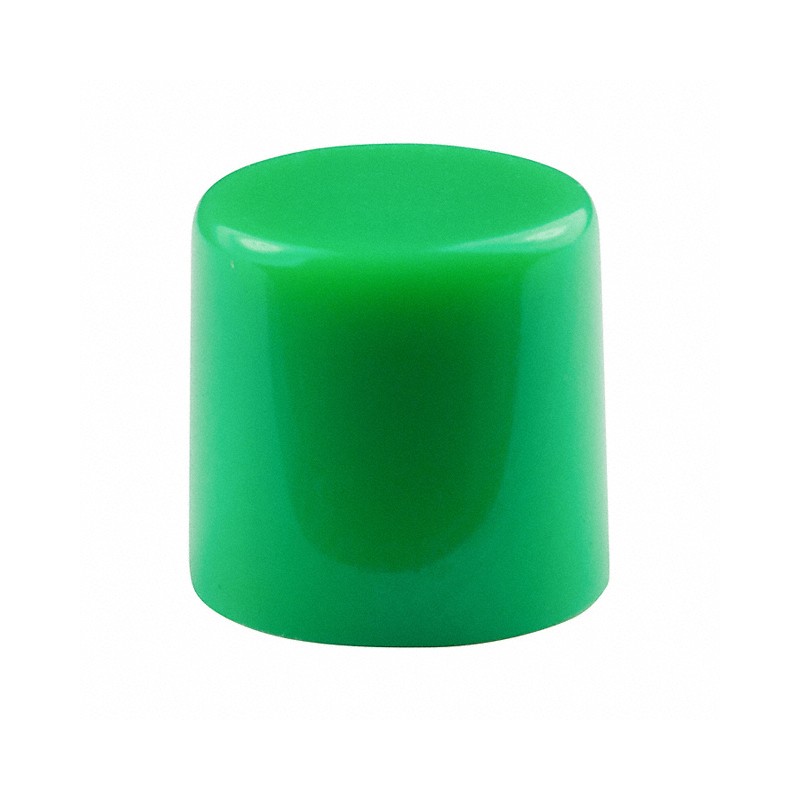 10 pcs : AT443F - CAP PUSHBUTTON ROUND GREEN