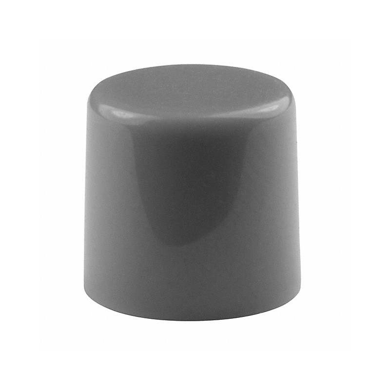 10 pcs : AT443H - CAP PUSHBUTTON ROUND GRAY