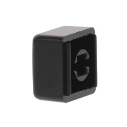 10 pcs : 320.094BLK - CAP TACTILE SQUARE BLACK