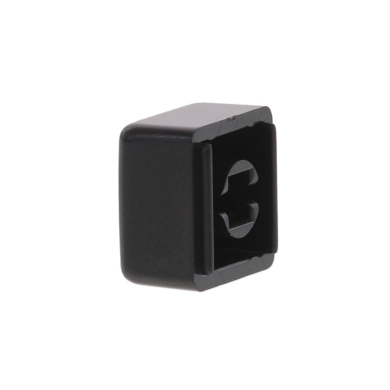 10 pcs : 320.094BLK - CAP TACTILE SQUARE BLACK
