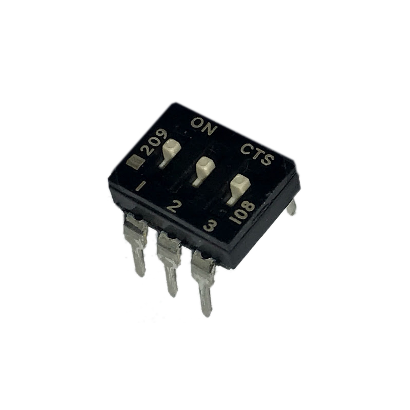 10 pcs : 209-3MS - SWITCH SLIDE DIP SPST 0.1A 20V