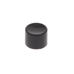 10 pcs : U482 - CAP PUSHBUTTON ROUND BLACK