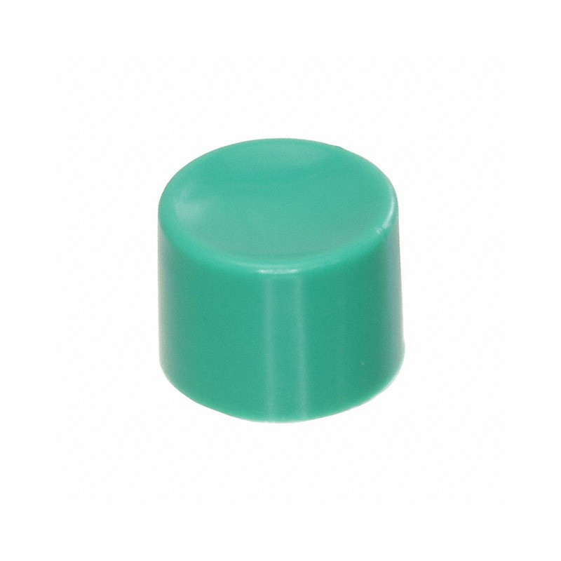 10 pcs : U483 - CAP PUSHBUTTON ROUND GREEN