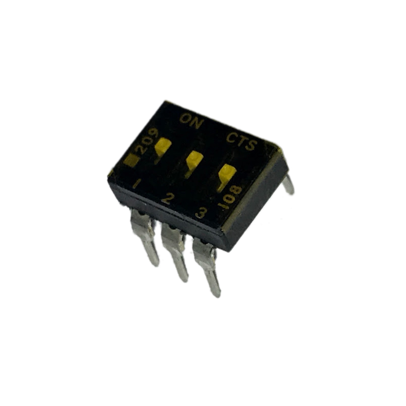 10 pcs : 209-3LPST - SWITCH SLIDE DIP SPST 0.1A 20V