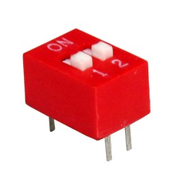 10 pcs : KG02E - SWITCH SLIDE DIP SPST 0.025A 24V