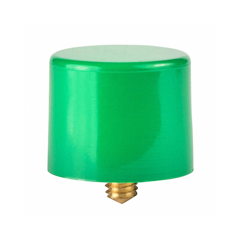 10 pcs : AT407F - CAP PUSHBUTTON ROUND GREEN