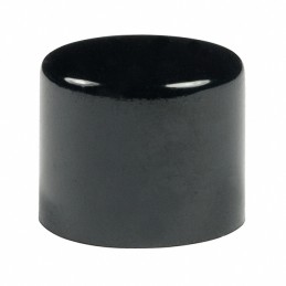 10 pcs : AT442A - CAP PUSHBUTTON ROUND BLACK