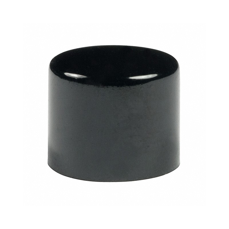 10 pcs : AT442A - CAP PUSHBUTTON ROUND BLACK