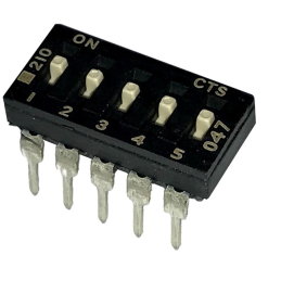 10 pcs : 210-5MS - SWITCH SLIDE DIP SPST 0.1A 20V