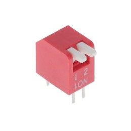 10 pcs : KP02E - SWITCH PIANO DIP SPST 0.025A 24V