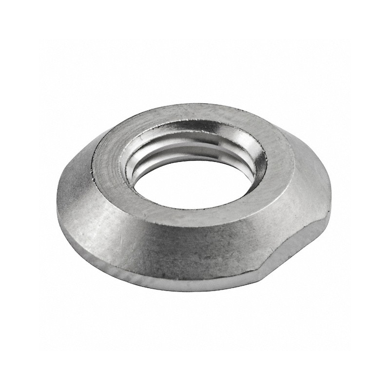 10 pcs : AT533TM - NUT THREADED THROUGH DRESS 6MM