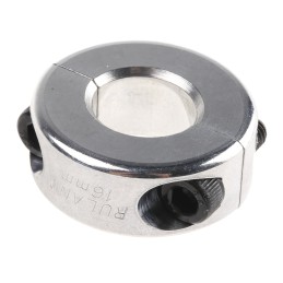 1 pcs - Ruland Shaft Collar Two Piece Clamp Screw, Bore 16mm, OD 34mm, W 13mm, Aluminium