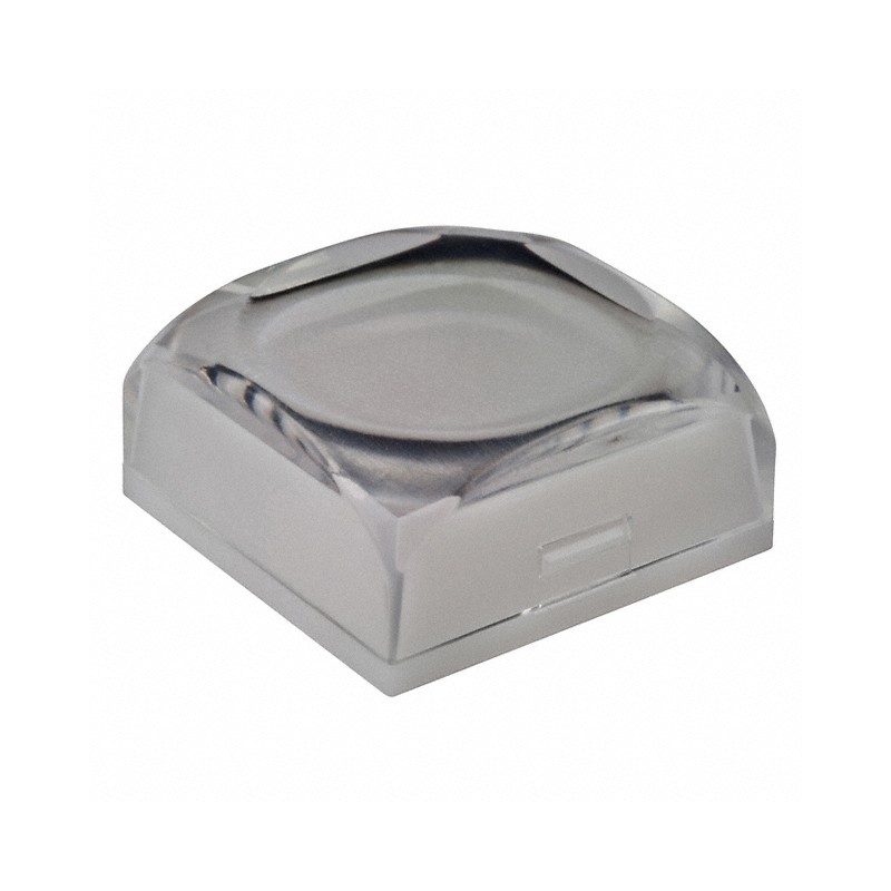 10 pcs : AT3079JB - CAP PUSHBUTTON SQUARE CLEAR/WHT