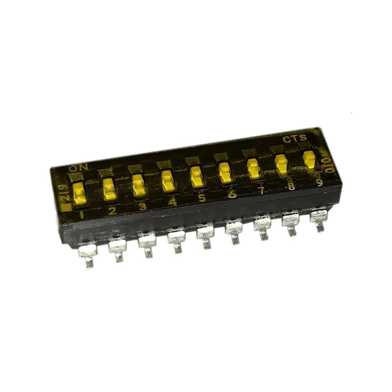 10 pcs : 219-9LPST - SWITCH SLIDE DIP SPST 0.1A 20V
