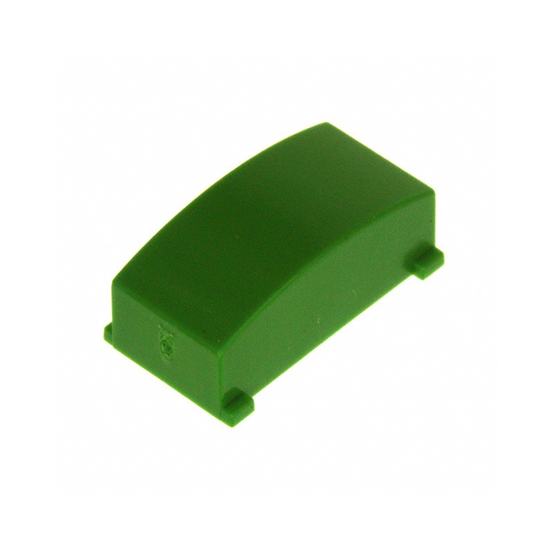 10 pcs : 1630002 - CAP PUSHBUTTON RECTANGULAR GREEN