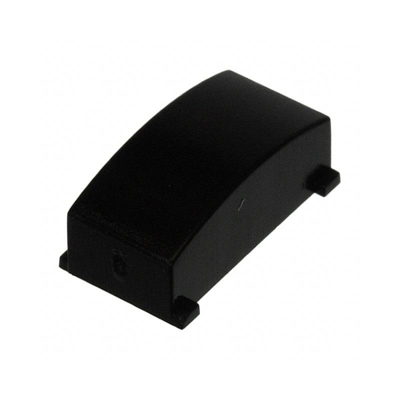 10 pcs : 1630009 - CAP PUSHBUTTON RECTANGULAR BLACK