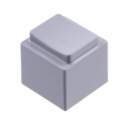 10 pcs : 1670003 - CAP PUSHBUTTON RECTANGULAR GRAY