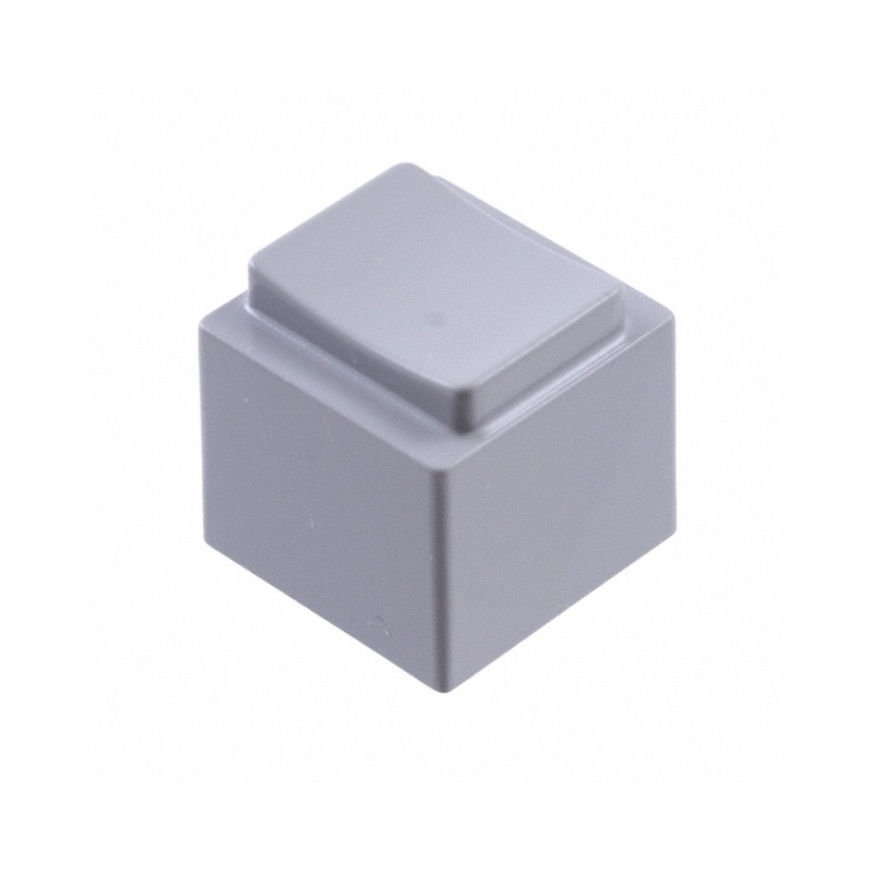 10 pcs : 1670003 - CAP PUSHBUTTON RECTANGULAR GRAY