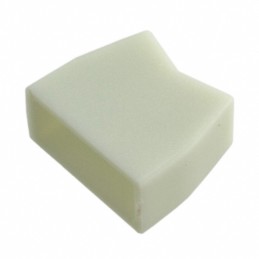 10 pcs : AT4062B - CAP ROCKER RECTANGULAR WHITE