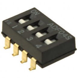 10 pcs : 1-1825059-3 - SWITCH SLIDE DIP SPST 0.025A 24V